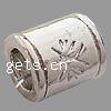 Zinc Alloy European Beads, Tube, plated, without troll nickel, lead & cadmium free Approx 4mm 