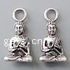 Thailand Sterling Silver Pendants, Buddha Approx 4.6mm 