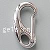 Stainless Steel Key Clasp, 316 Stainless Steel, hand polished, original color, 50mm 