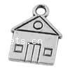 Zinc Alloy Building Pendants, House, plated Approx 2mm 