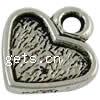 Zinc Alloy Pendant Cabochon Setting, Heart, plated Approx 1.5mm 