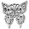 Zinc Alloy Animal Pendants, Butterfly, plated 