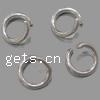 Edelstahl öffnen Sprung Ring, 304 Edelstahl, Kreisring, 6x6x1mm, ca. 9523PCs/kg, verkauft von kg