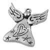 Character Shaped Zinc Alloy Pendants, Angel, plated Approx 1.5mm 