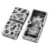 Various Zinc Alloy Component, Rectangle, plated Approx 1.5mm 