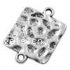 Zinc Alloy Charm Connector, Rectangle, plated, 1/1 loop Approx 2mm 