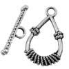 Zinc Alloy Toggle Clasp, Teardrop, plated, single-strand Approx 2mm 