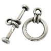 Zinc Alloy Toggle Clasp, Round, plated, single-strand 18mm Approx 1.5mm 