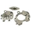 Zinc Alloy Toggle Clasp, Elephant, plated, single-strand Approx 2mm 