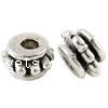 Zinc Alloy Spacer Beads, Rondelle, plated Approx 2mm 