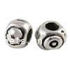 Zinc Alloy European Beads, Oval, plated, without troll Approx 3mm 
