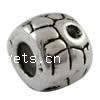 Zinc Alloy European Beads, Drum, plated, without troll Approx 4.5mm [