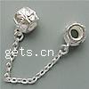 Zinc Alloy European Safety Chain, Drum, plated, with troll nickel, lead & cadmium free ;70mm Approx 4.2-4.5mm 
