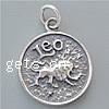 Thailand Sterling Silver Pendants, Flat Round 
