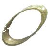 Brass Jewelry Finding, Flat Oval, plated 