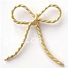 Brass Linking Ring, Bowknot, plated, 1/1 loop 