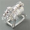 Sterling Silver European Beads, 925 Sterling Silver, Horse, plated, without troll Approx 4.5mm 