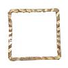 Brass Linking Ring, Square, plated 