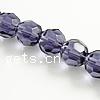 Round Crystal Beads, handmade faceted 14mm Inch 