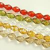 Imitation CRYSTALLIZED™ Oval Beads, Crystal, handmade faceted Approx 1mm Inch 