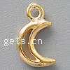 Brass Jewelry Pendants, Moon, plated Approx 2mm 