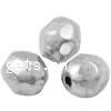 Zinc Alloy Jewelry Beads, Round, plated, faceted 7mm Approx 1mm 