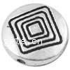 Zinc Alloy Flat Beads, Flat Round, plated Approx 1.5mm 