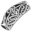 Zinc Alloy European Beads, Tube, plated, hollow Approx 