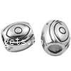 Zinc Alloy European Beads, Drum, plated, without troll Approx 3mm 