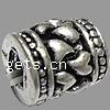 Zinc Alloy European Beads, Drum, plated, without troll cadmium free Approx 4.5mm 