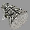 Zinc Alloy European Beads, Crown, plated, without troll Approx 4.5mm 