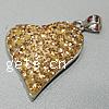 CRYSTALLIZED™ Crystal Sterling Silver Pendants, 925 Sterling Silver, with CRYSTALLIZED™, Heart Approx 
