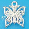 Sterling Silver Animal Pendants, 925 Sterling Silver, Butterfly, plated Approx 1.8mm 