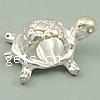 Sterling Silver European Beads, 925 Sterling Silver, Turtle, plated, without troll Approx 5mm 