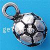 Sterling Silver Tool Pendants, 925 Sterling Silver, Football, plated Approx 3mm 