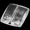 Transparent Acrylic Beads, Square, translucent Approx 1.5mm, Approx 