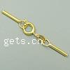 Brass Spring Ring Clasp, plated, with end cap 6mm, 1.5mm 