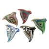 Lampwork Pendants, Triangle, handmade, mixed colors, 46-48x62-63mm Approx 7mm 