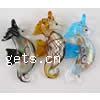 Animal Lampwork Pendants, Seahorse, mixed colors Approx 5.8mm 