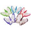 Animal Lampwork Pendants, Butterfly, silver foil, mixed colors Approx 6mm 