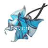 Кулоны лэмпворк в форме животного, Лэмпворк, бабочка, серебрянная фольга, Много цветов для выбора отверстие:Приблизительно 5mm, продается PC