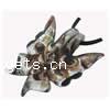 Tier Murano Anhänger, Lampwork, Schmetterling, Silberfolie, keine, 53x42mm, Bohrung:ca. 8mm, verkauft von PC
