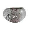 Hoja de plata del anillo de dedo de cristal de Murano, más tamaños para la opción & lámina de plata, más colores para la opción, 15mm, agujero:aproximado 13mm, Vendido por UD