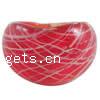 Lampwork Finger Ring red, 19mm Approx 18mm 