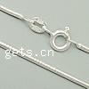 Sterling Silver Necklace Chain, 925 Sterling Silver, plated, snake chain Grade A, 1.5mm 