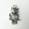 Zinc Alloy Animal Pendants, Owl, plated Approx 2mm 