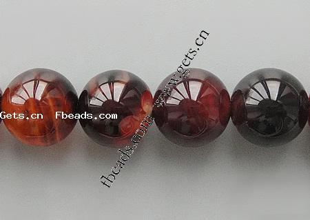 Natural Miracle Agate Beads, Round, different size for choice, Hole:Approx 1-1.5mm, Length:Approx 15 Inch, Sold By Strand