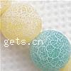 Natural Effloresce Agate Beads, Round, 8mm Approx 0.8-1mm Inch, Approx 