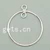 Sterling Silver Earring Drop Component, 925 Sterling Silver, Donut Approx 2mm 