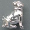 Zinc Alloy European Beads, Dog, plated, without troll Approx 5mm 